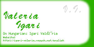 valeria igari business card